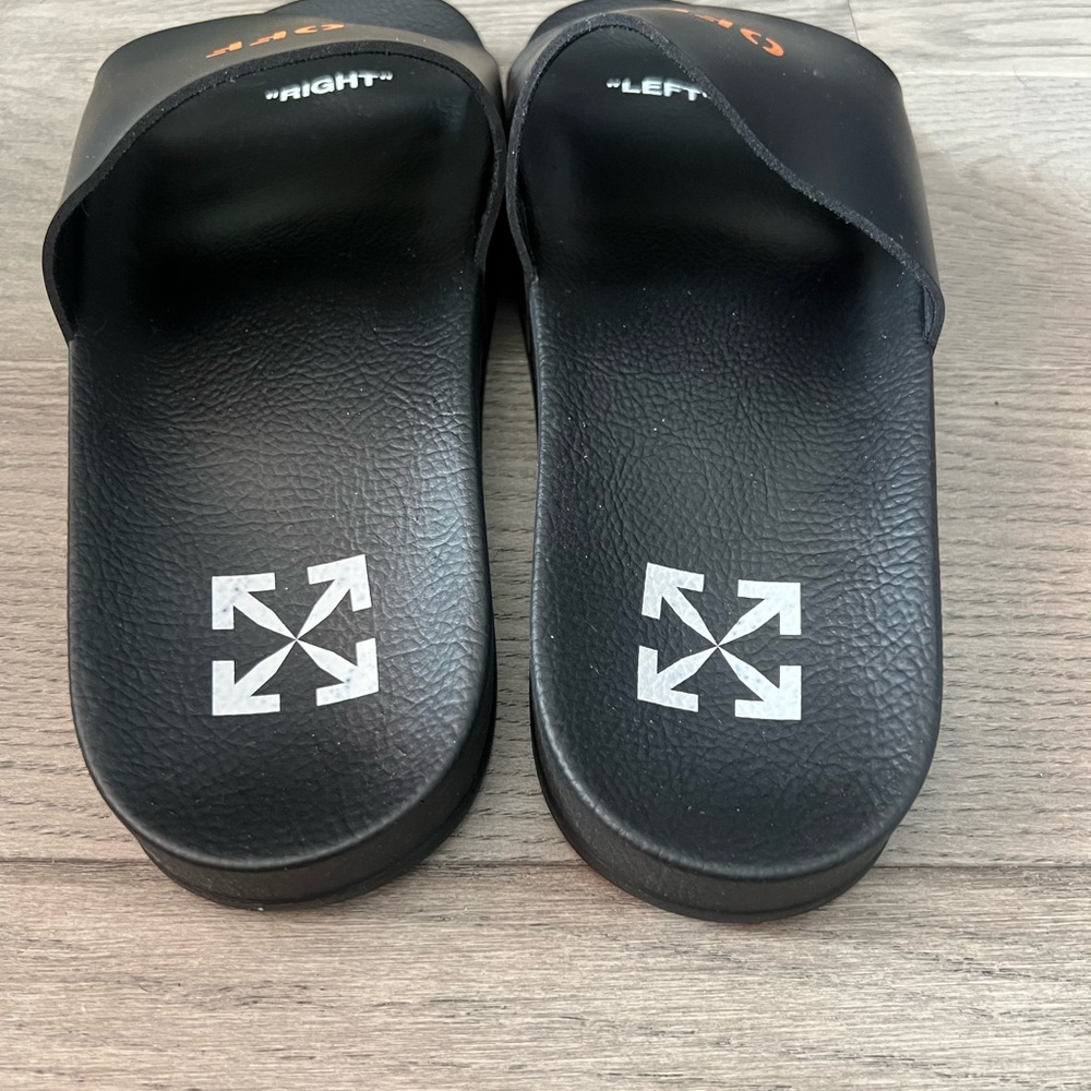 Off- White Pool Slides - Picture 3 of 7